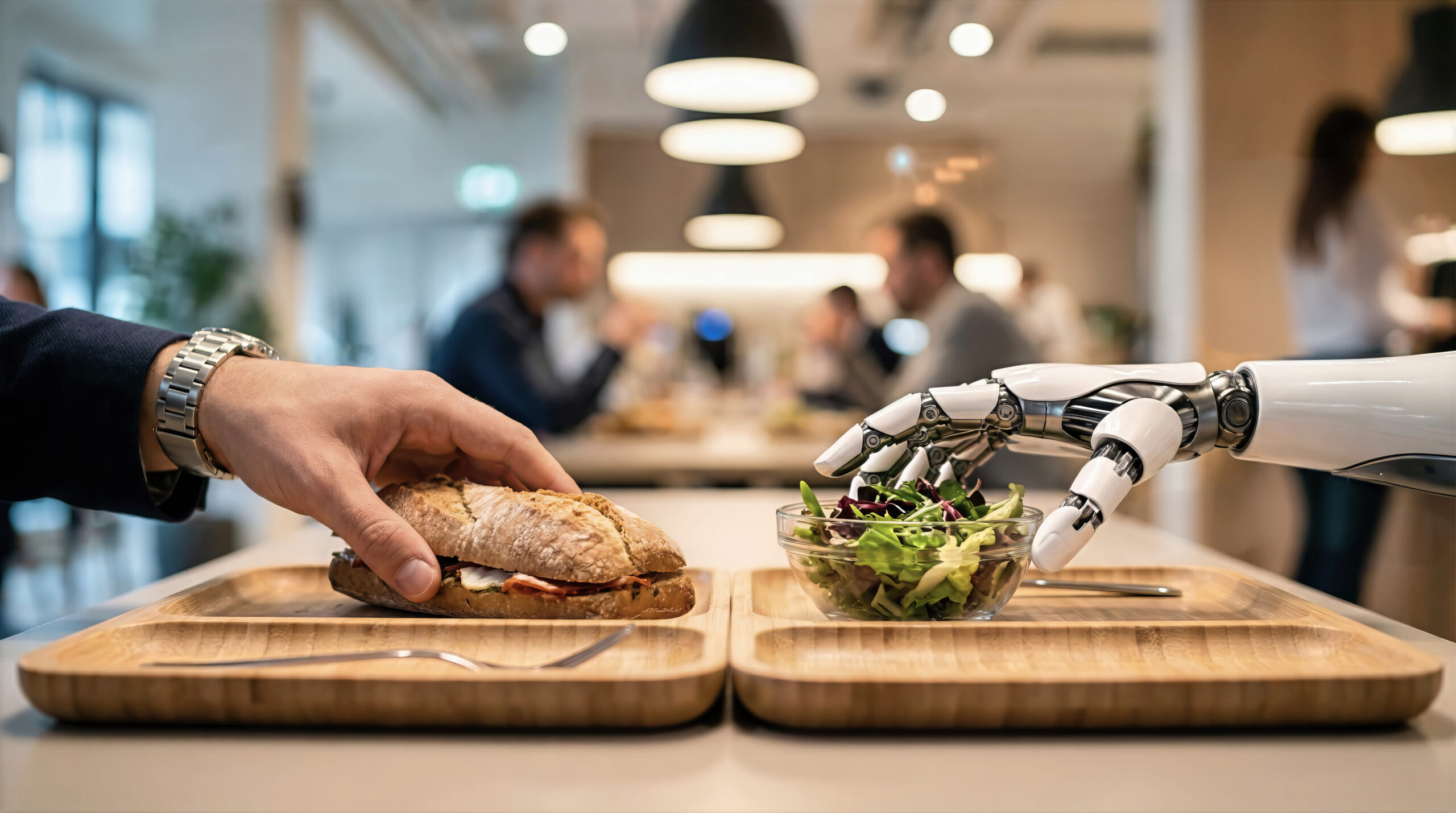 AIとリーダーシップを象徴する意思決定のイメージ